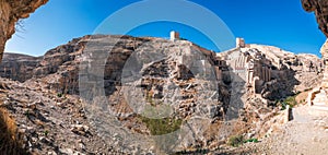 Mar Saba,Â Orthodox Greek monastery located in the Kidron Valley in the Judean Desert.